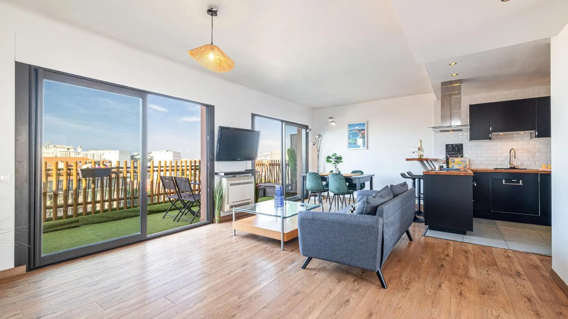 Open Sky Terrace Lage 1 Bdr & Parking Appartement Nice Frankrijk
