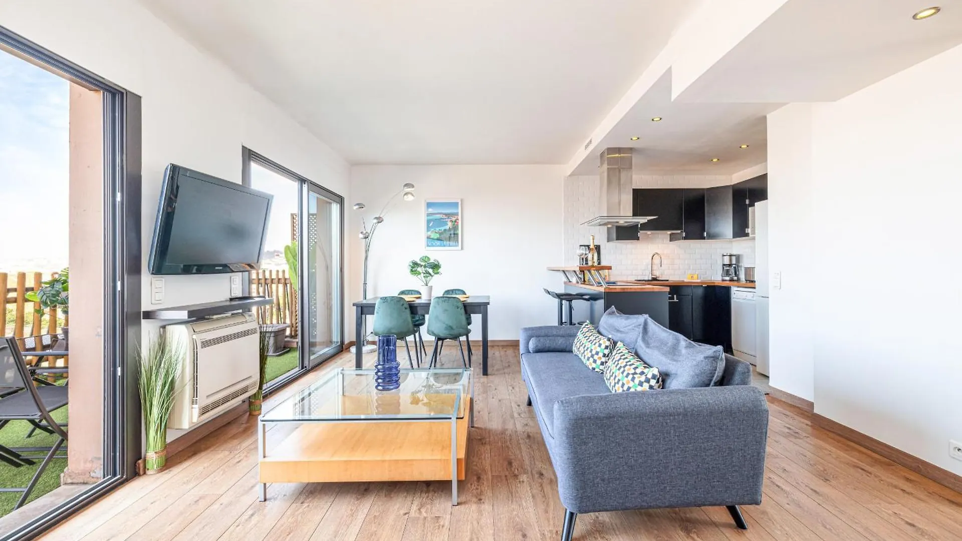 Open Sky Terrace Lage 1 Bdr & Parking Apartment Nice